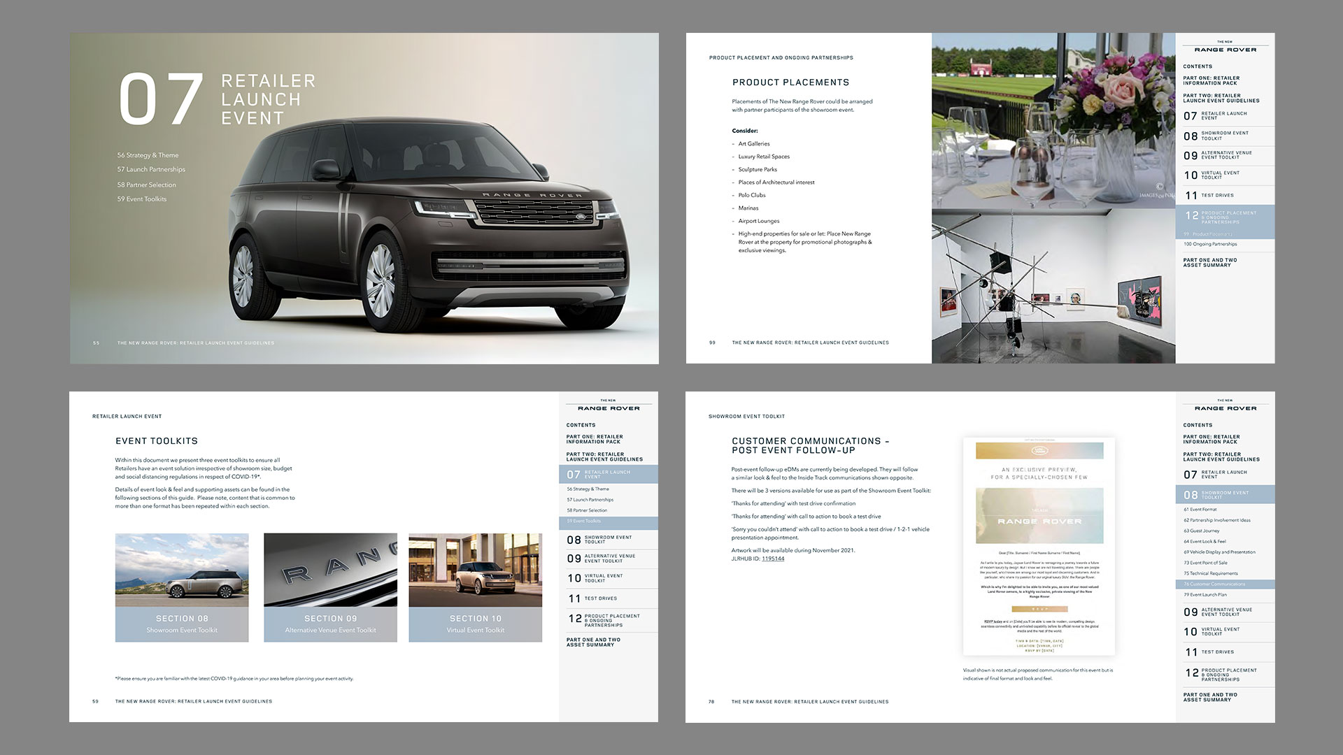 JLR - New Range Rover global launch retailer info & event guidelines