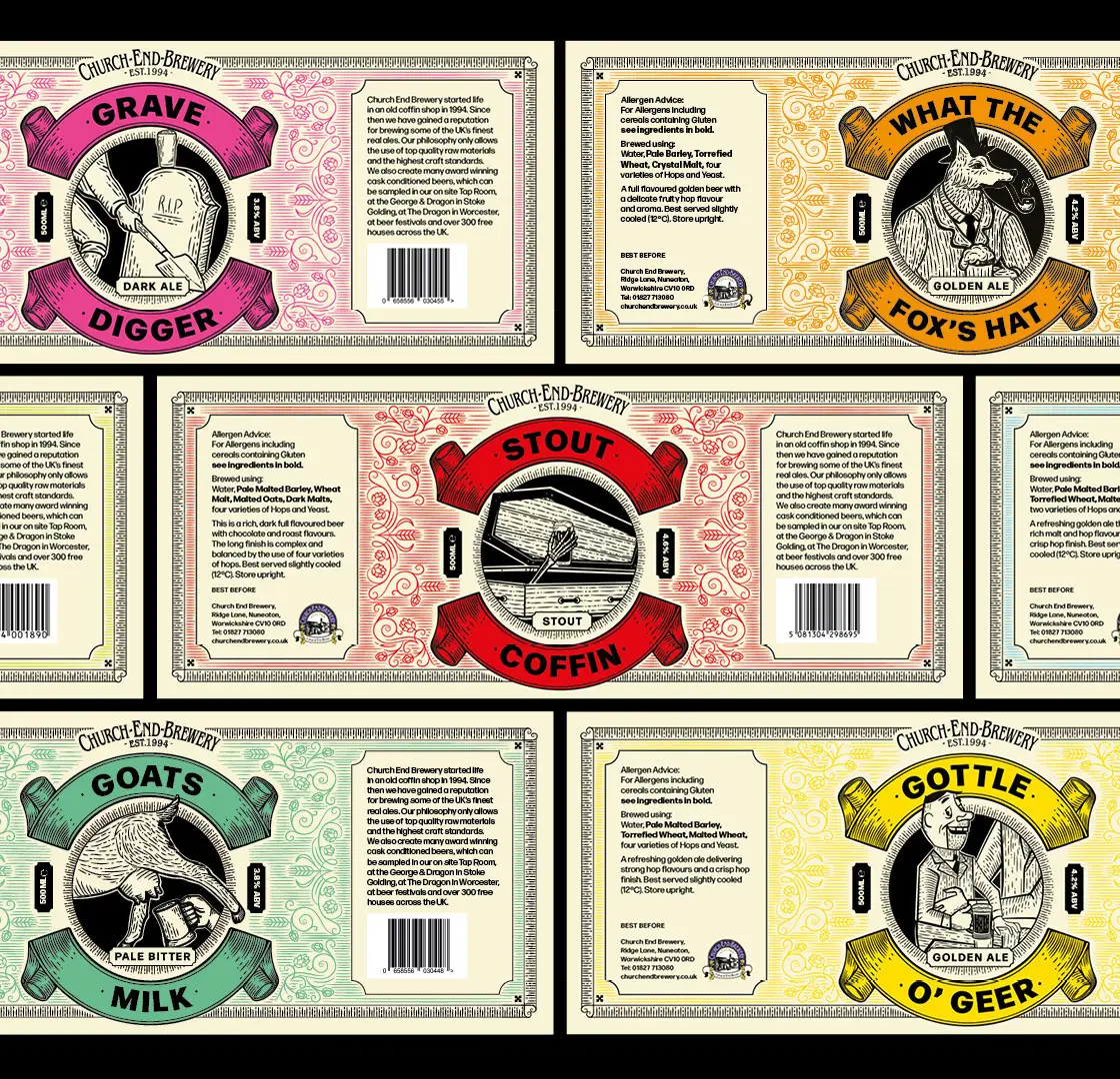Church End Labels